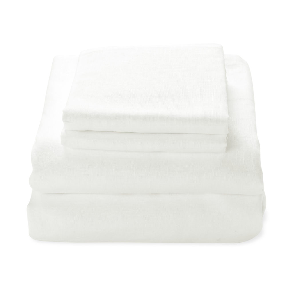Australian linencotton king sheet set in white domus home